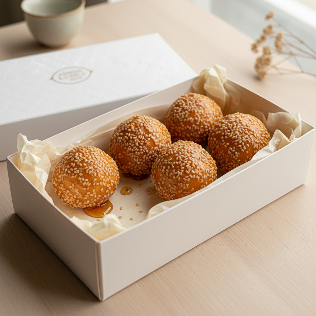 Sesame Balls: Crispy Sesame Mochi Dessert