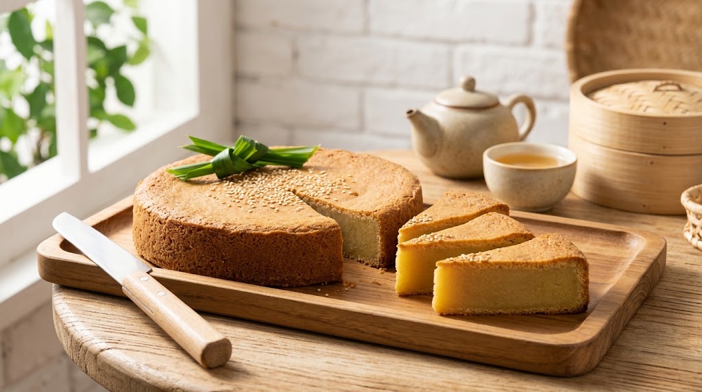 Baked Green Bean Cake: Traditional Mung Bean Dessert Cake