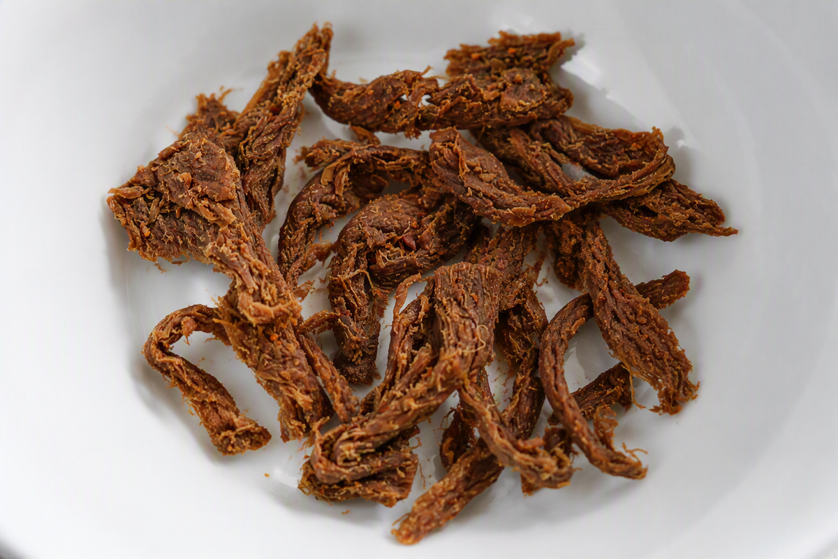 Plant‑Based Jerky – Spicy Teriyaki (Soy‑Based)