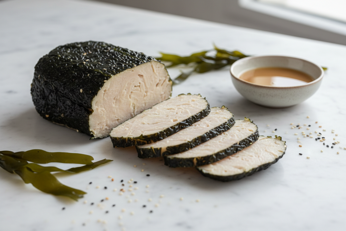 Plant-Based Seaweed Fish Ham: Frozen Vegan Fish Fillet